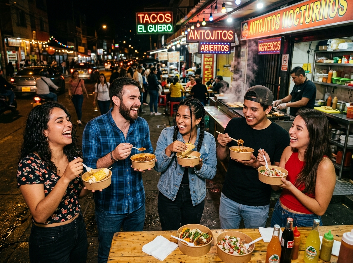 Amigos disfrutando Cerdo Infiel
